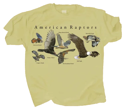 North American Raptors Graphic T-Shirt